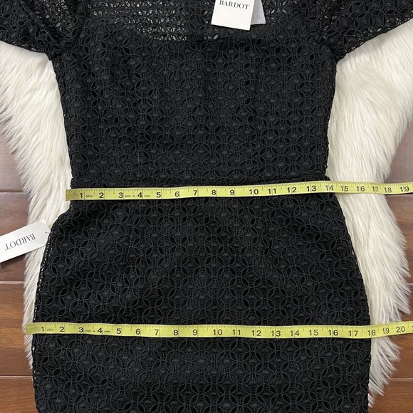Bardot Women's Size US 6 / Small Black Lace Savannah Mini Dress - Picture 7 of 12